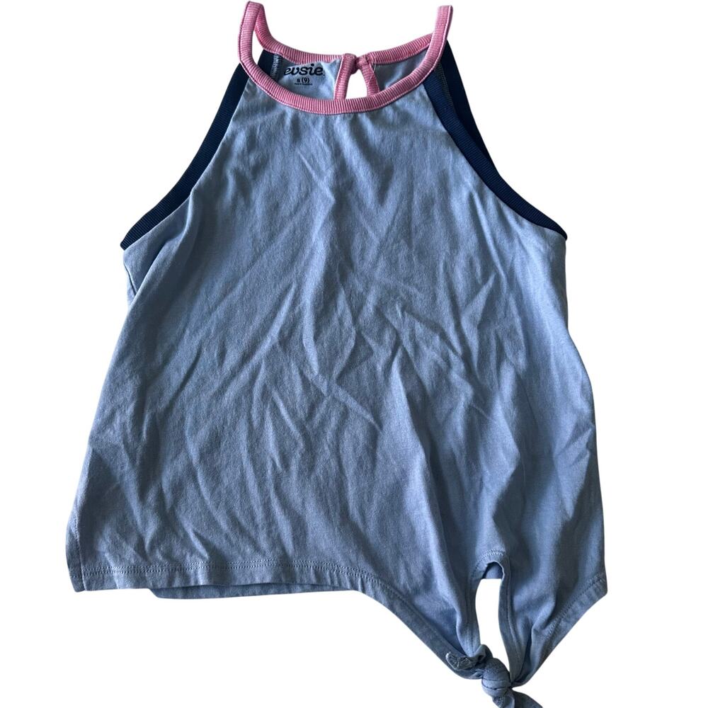 Evsie Sleeveless Knot Hem Tank Top - Small